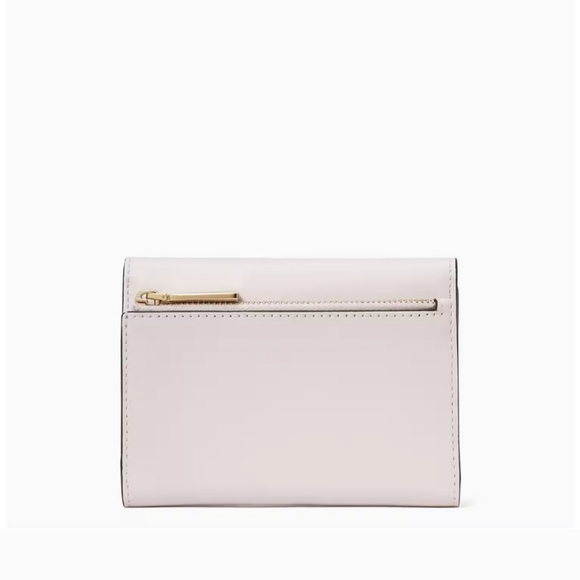 Kate Spade Reegan Leather Medium Flap Wallett, Pale Amethyst NWT - Picture 2 of 10